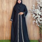LB-03 (Black-2) ষ্টোন চেরি কাপড় বোরখা
